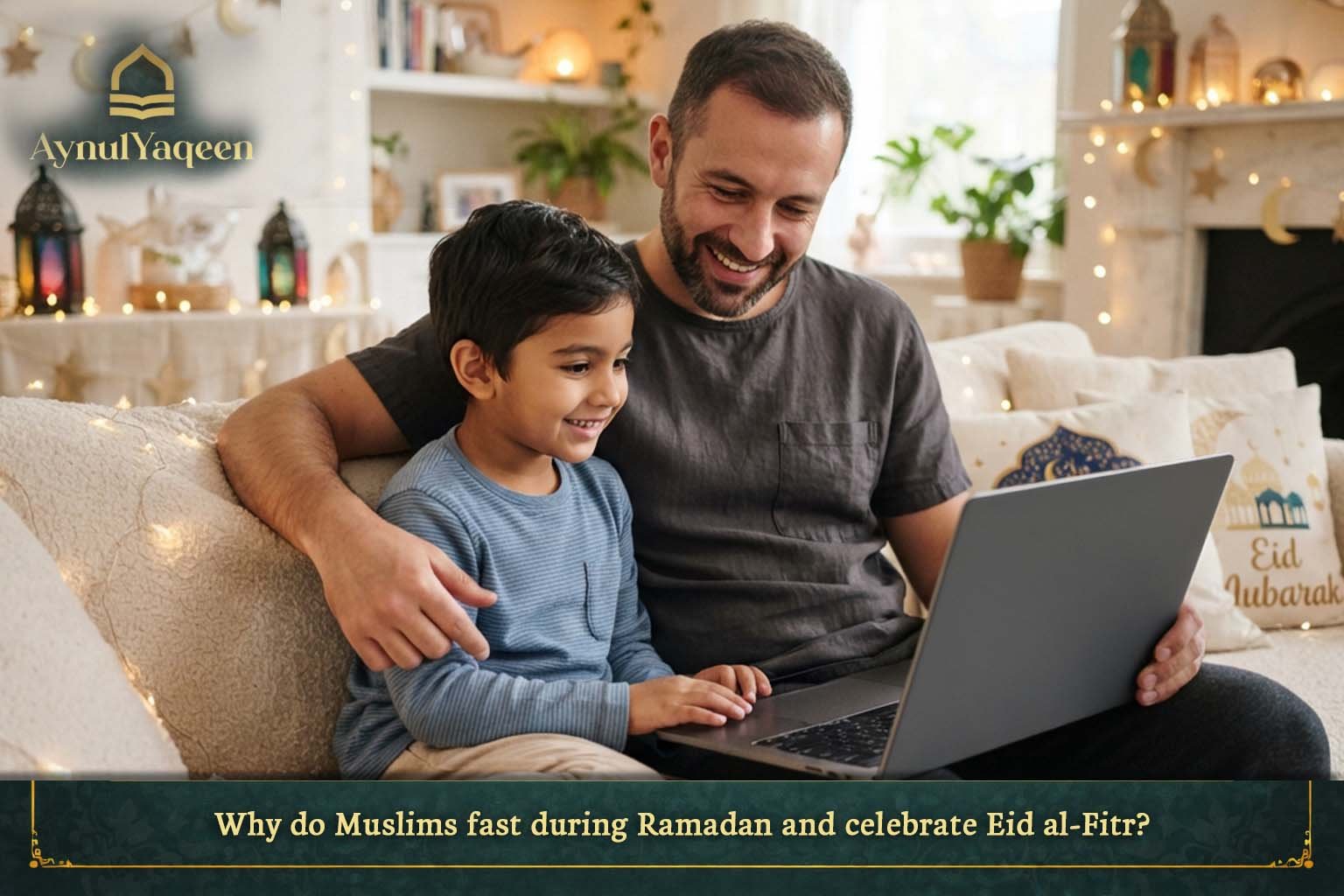 Why do Muslims fast during Ramadan and celebrate Eid al-Fitr?
