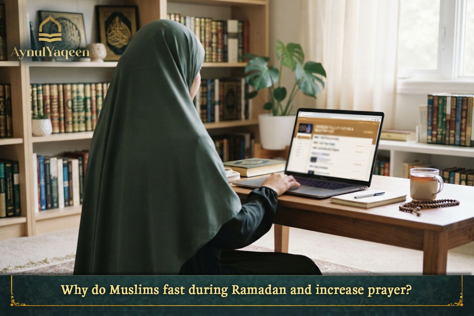 Why do Muslims fast during Ramadan and increase prayer?