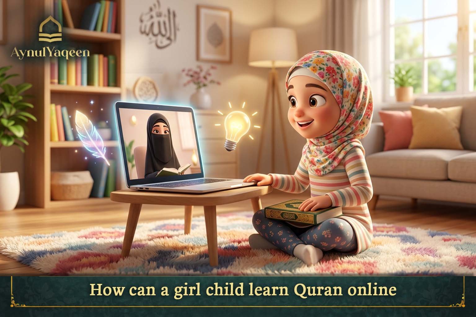 How can a girl child learn Quran online?
