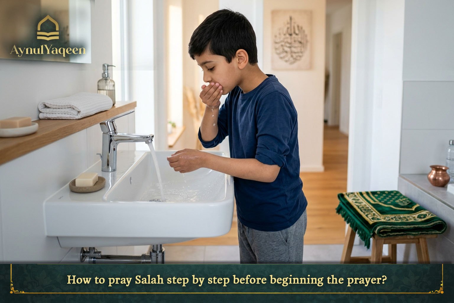 How to pray Salah step by step before beginning the prayer?