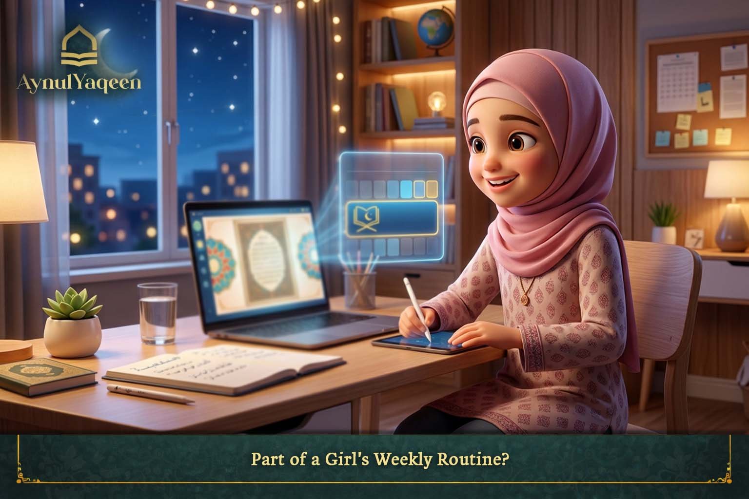 Part of a Girl s Weekly Routine_